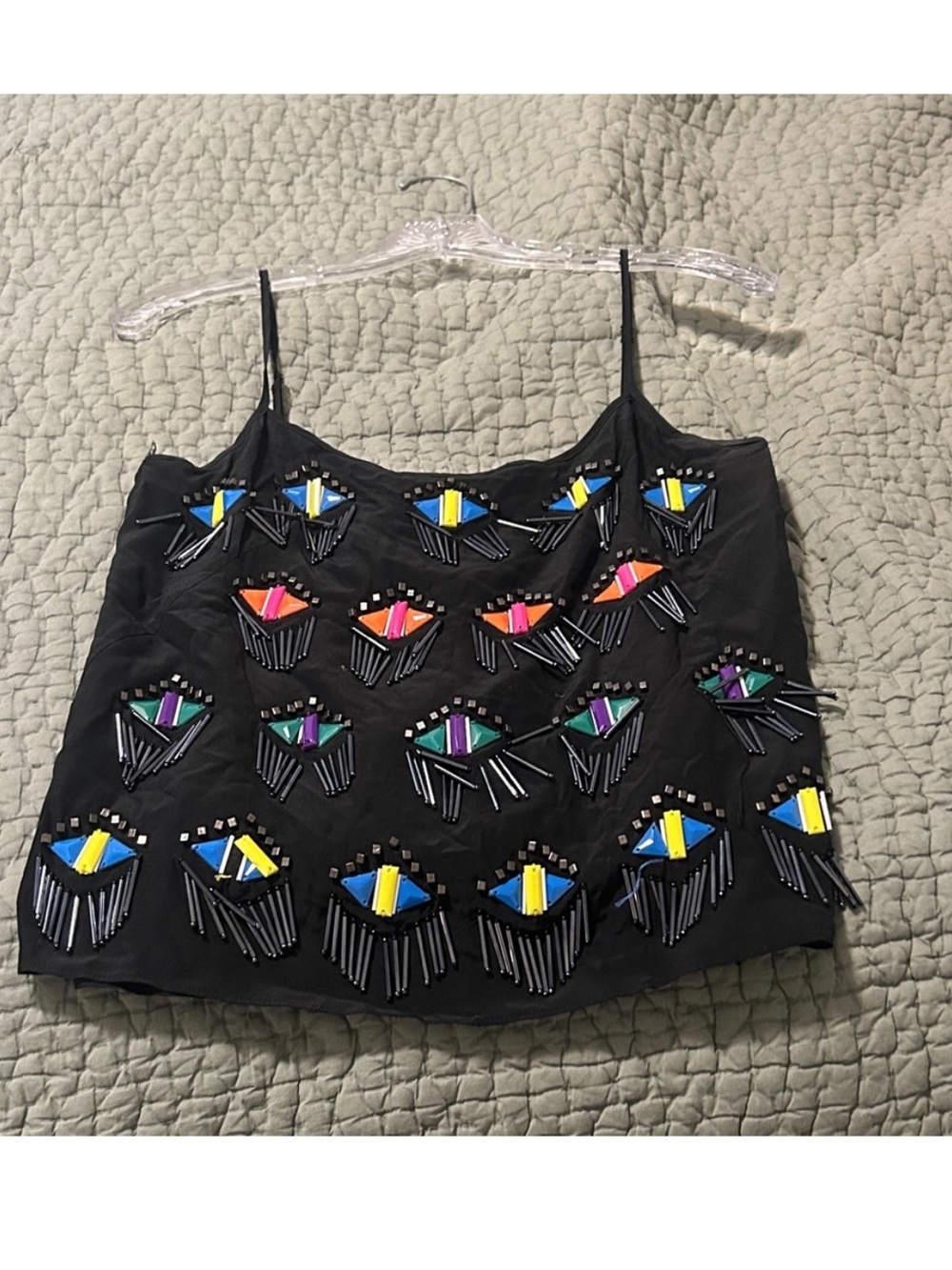 Milly beaded crop top size 4